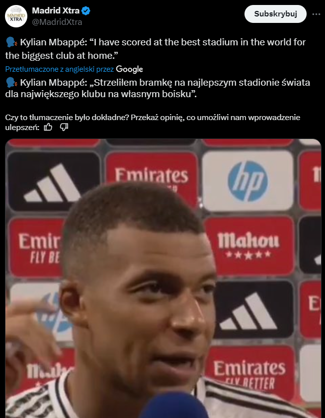 Tak Kylian Mbappe WYCHWALA Real Madryt po meczu z Betisem XD